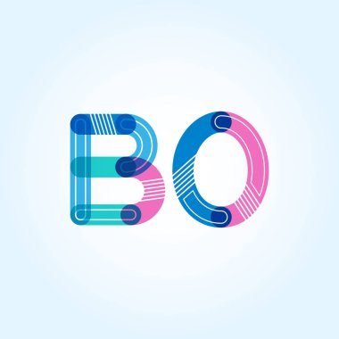 B0 mektup ve sayı logo simge