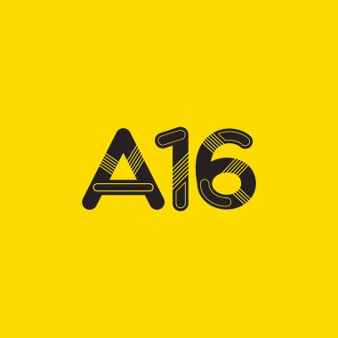 A16 mektup ve sayı logo simge