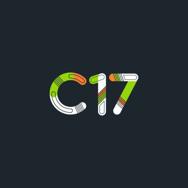 C17 mektup ve sayı logo simge