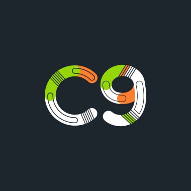 C9 mektup ve sayı logo simge