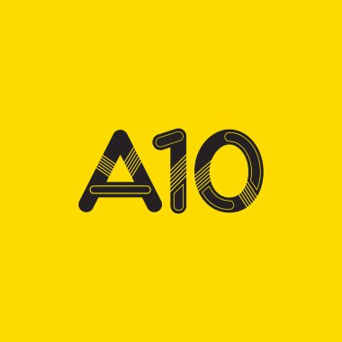 A10 mektup ve sayı logo simge