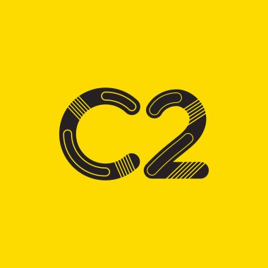 C2 mektup ve sayı logo simge