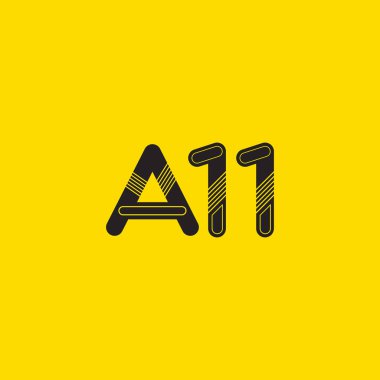 A11 mektup ve sayı logo simge