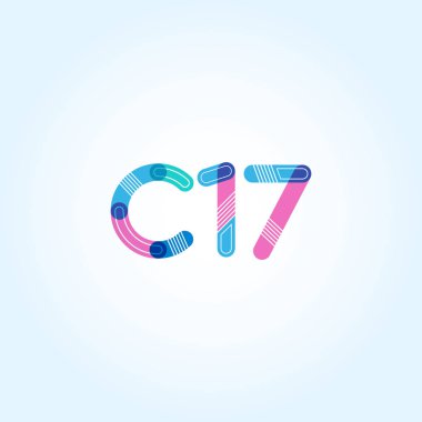 C17 mektup ve sayı logo simge