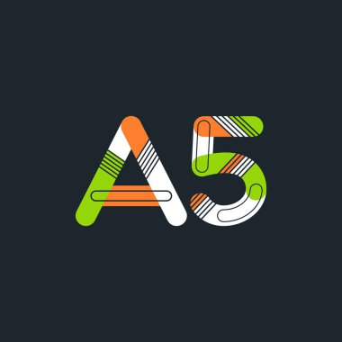 A5 mektup ve sayı logo simge