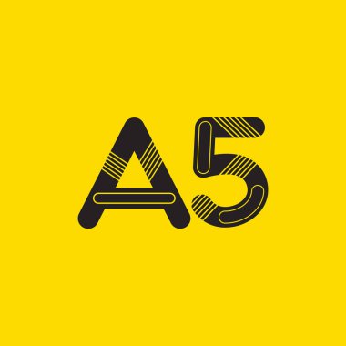 A5 mektup ve sayı logo simge