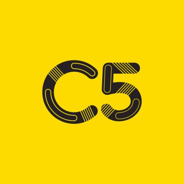 C5 mektup ve sayı logo simge