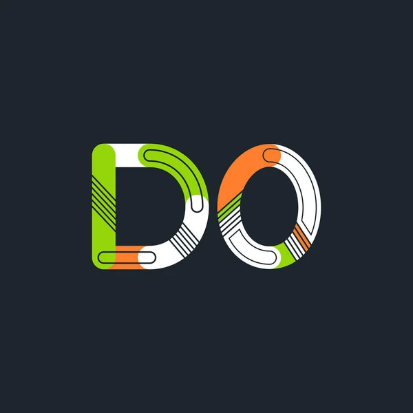 Logotipo conjunto D0 — Vector de stock