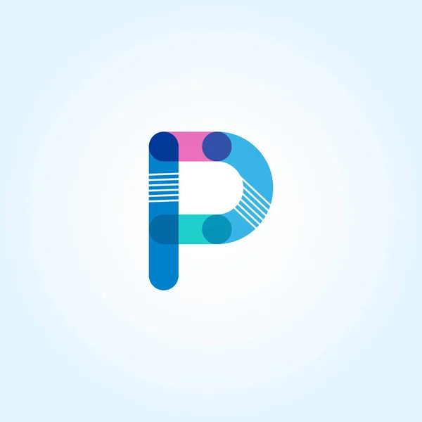 P логотип однієї літери — стоковий вектор