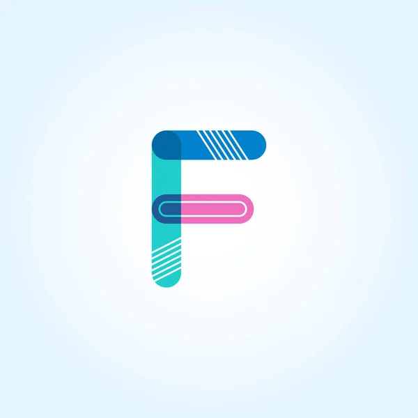 F Logotipo de letra única —  Vetores de Stock