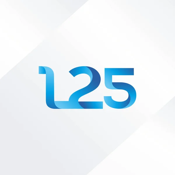 Logo lettre et numéro L25 — Image vectorielle