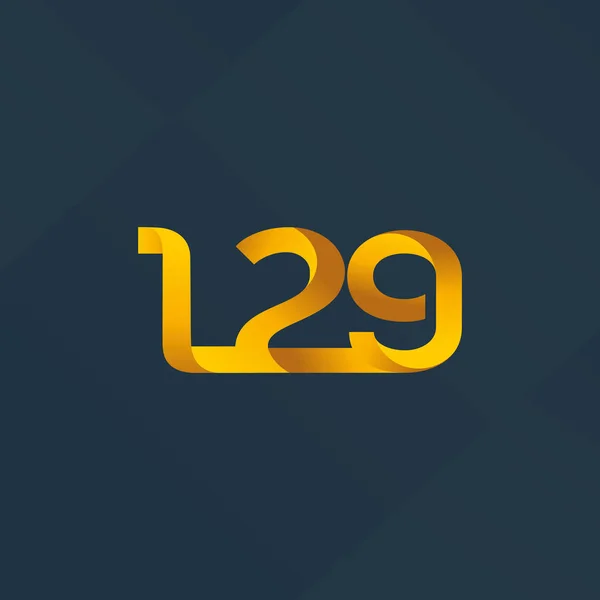 Logotipo da letra e do número L29 — Vetor de Stock