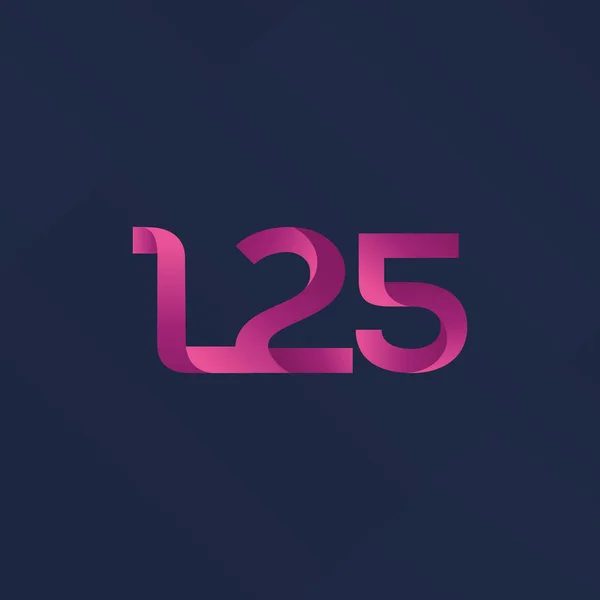 Logotipo de letra y número L25 — Archivo Imágenes Vectoriales