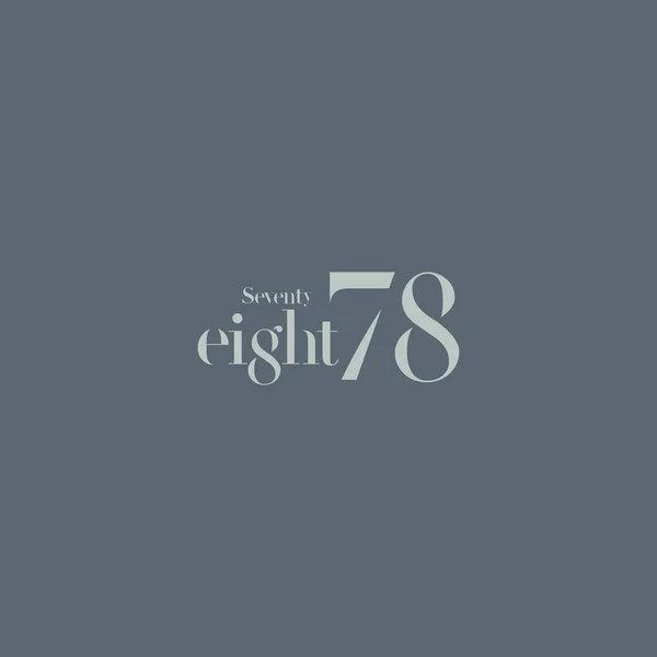 Soixante-dix-huit signe logo — Image vectorielle