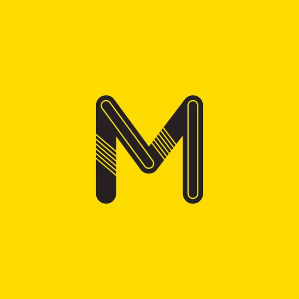 M 单字母徽标 — 图库矢量图片