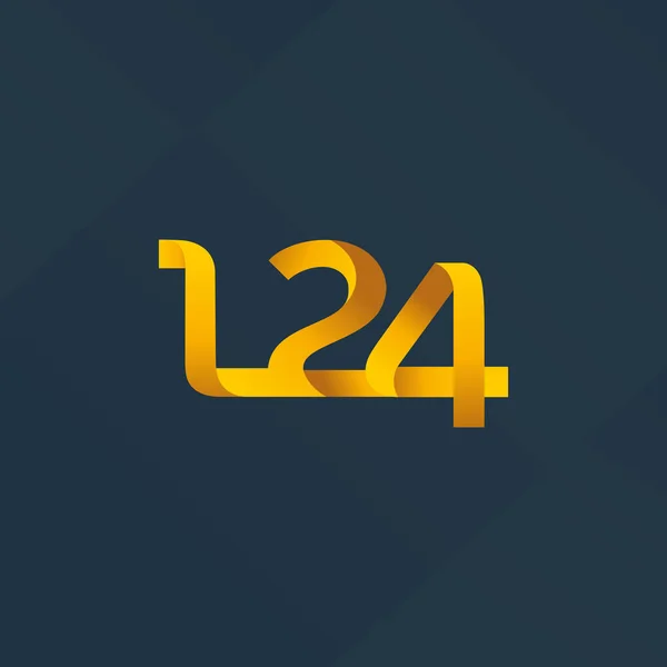 Logo lettre et numéro L24 — Image vectorielle
