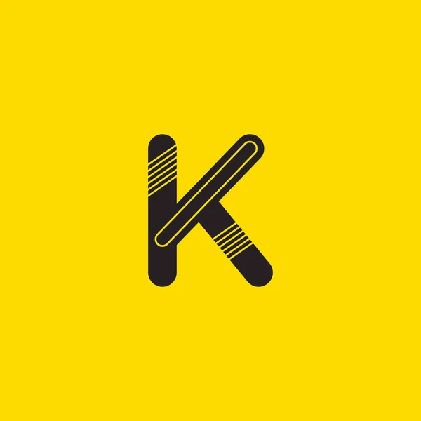 K logotipo da letra única —  Vetores de Stock
