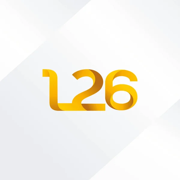 Lettera e numero logo L26 — Vettoriale Stock