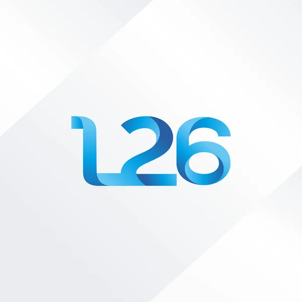 Logotipo da letra e do número L26 — Vetor de Stock
