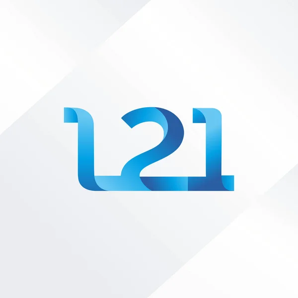 Літера і номерний логотип L21 — стоковий вектор