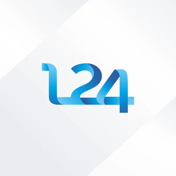 Lettera e numero logo L24 — Vettoriale Stock