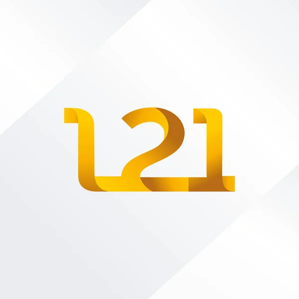 Logotipo de letra y número L21 — Vector de stock