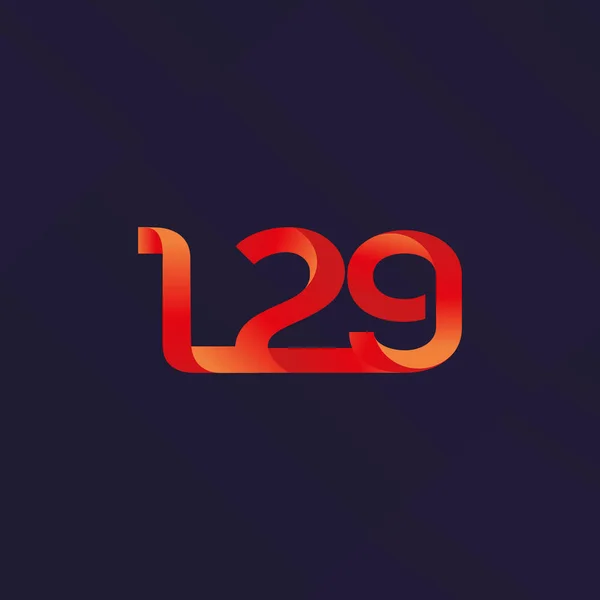 Logo lettre et numéro L29 — Image vectorielle