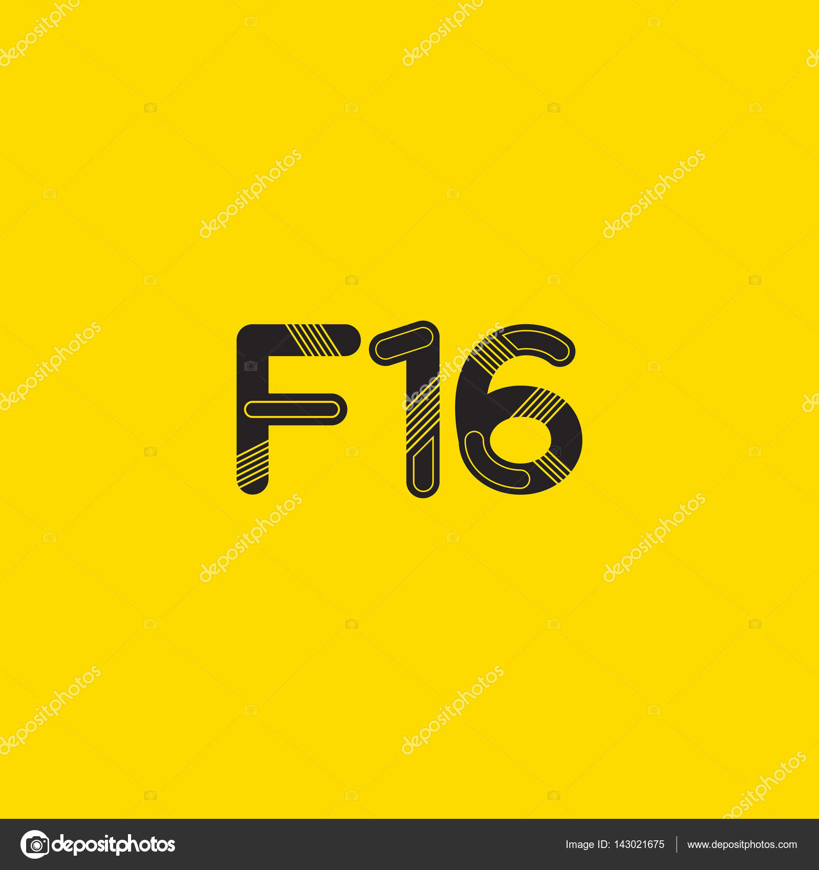F16 Letter And Number Logo Icon Stock Vector C Brainbistro 143021675