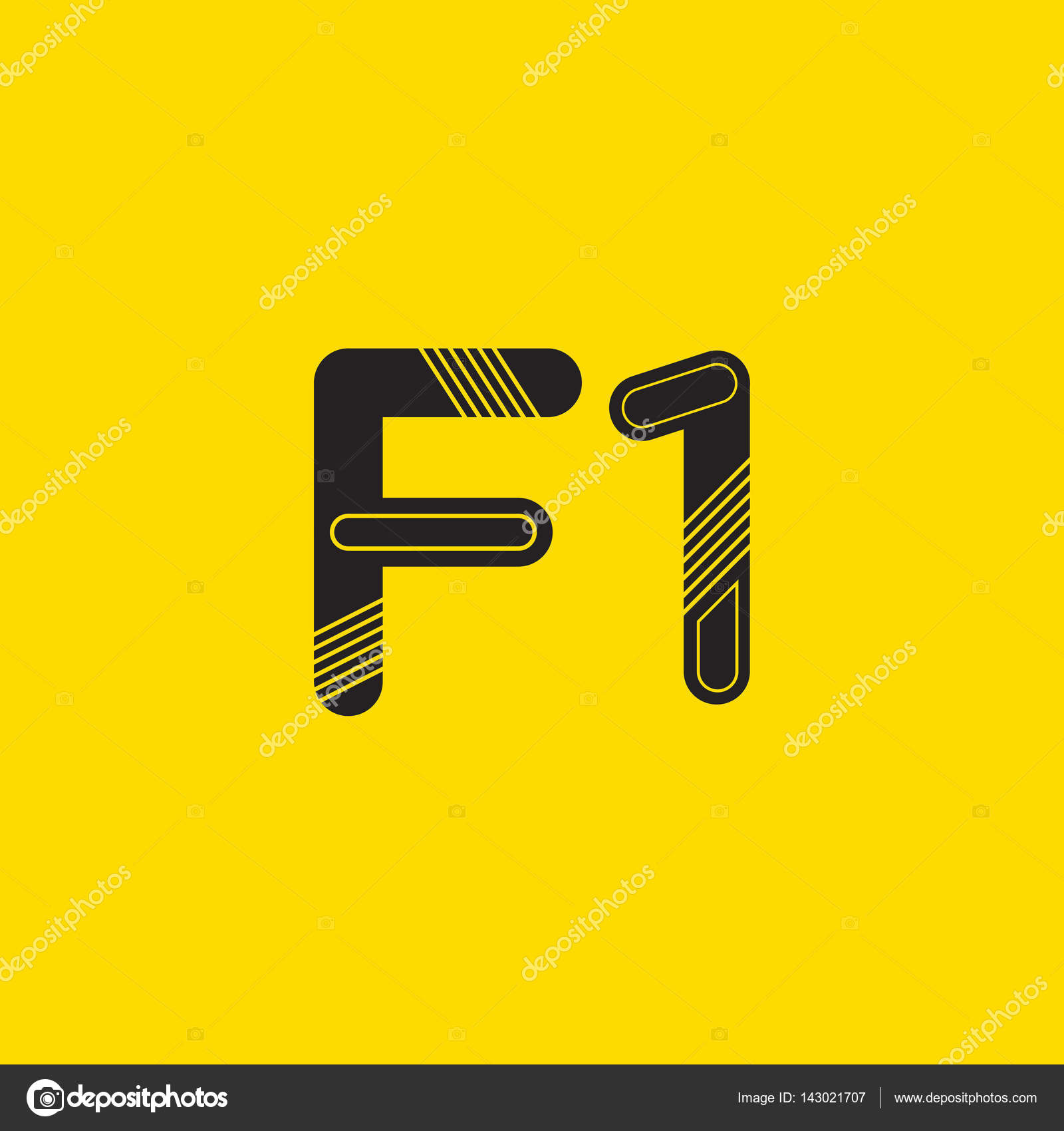 F1 Letter And Number Logo Icon Vector Image By C Brainbistro Vector Stock 143021707 🙌 pick your 2021 dream team and you could win exclusive prizes! https depositphotos com 143021707 stock illustration f1 letter and number logo html