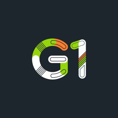 G1 mektup ve sayı logo simge