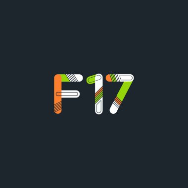 F17 mektup ve sayı logo simge