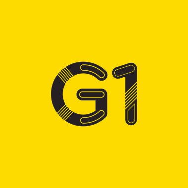 G1 mektup ve sayı logo simge