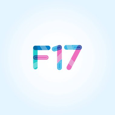 F17 mektup ve sayı logo simge