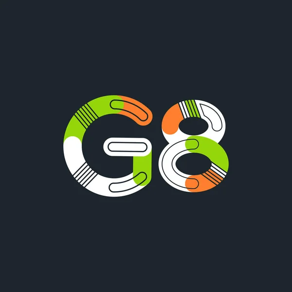 G8 gemensamma logotyp — Stock vektor