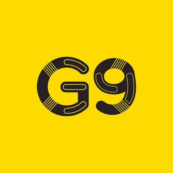 G9  joint logo — Stock Vector