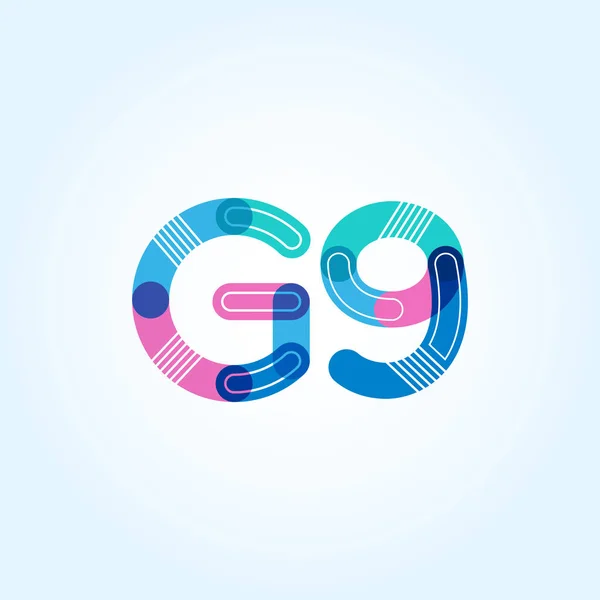 Logotipo conjunto G9 — Vector de stock