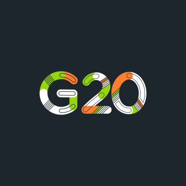 G20 mektup ve sayı logo simge