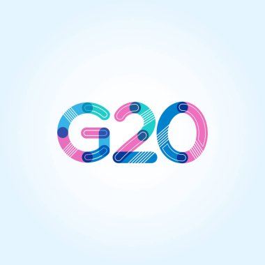 G20 mektup ve sayı logo simge