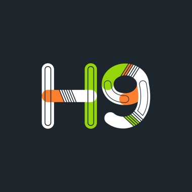 H9 mektup ve sayı logo simge
