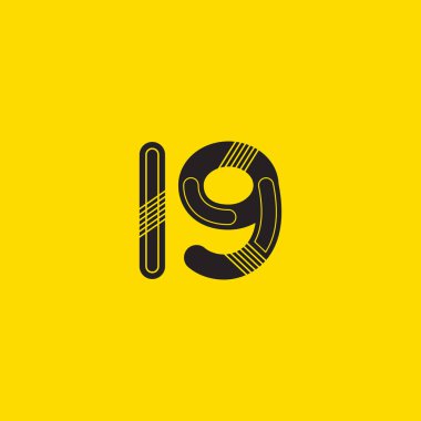 L19 mektup ve sayı logo simge