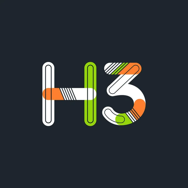 H3 letter and number logo icon — Stock Vector © brainbistro #143133815