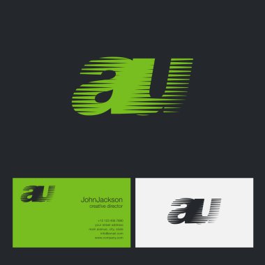 Au harfler şirket logosu 