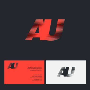 Au harfler şirket logosu 