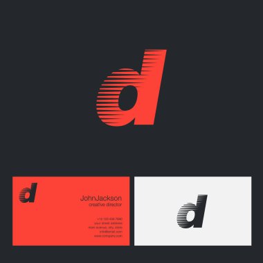 D harfi şirket logosu 