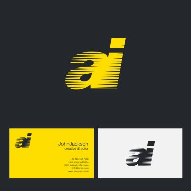 AI harfler şirket logosu 