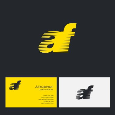 AF harfler şirket logosu 