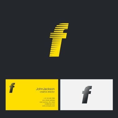 F harfi şirket logosu 