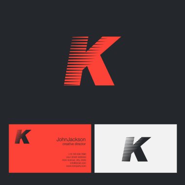 K harfi şirket logosu 