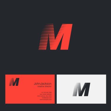 M harfi şirket logosu 