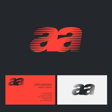 AA harfler şirket logosu 